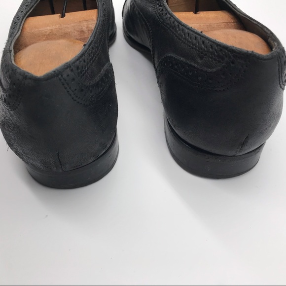 Johnston & Murphy size 10.5 M black leather shoes - Picture 4 of 6